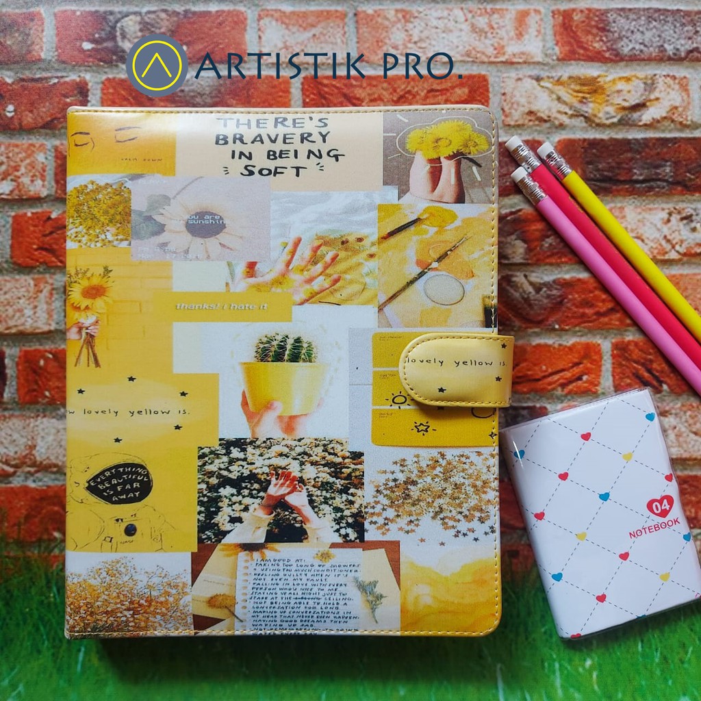 

BINDER PRINTING MOTIP AESTHETIC YELLOW A5 DAN B5