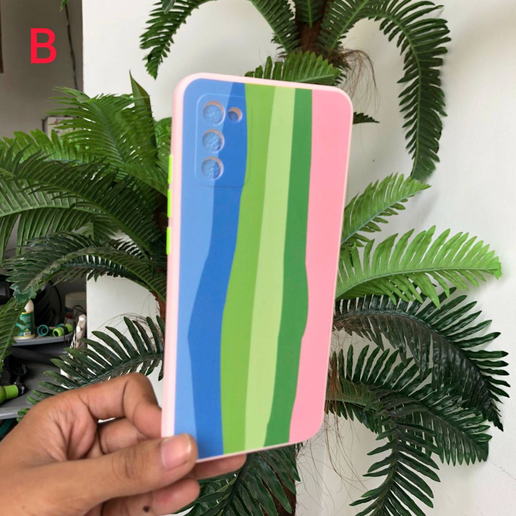 Casing Import Softcase Rainbow OPPO A15 A15S A53 A33 A32 2020 A11K A12 A5S A7