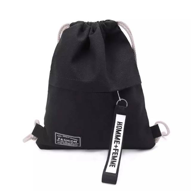 DK_AXEE - SERUT Back Pack Ransel Kanvas / New Stringbag KPop / Exo /Seventeen / Wannaone /Fashion