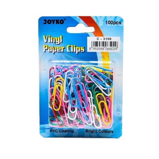 

[PER PACK] Joyko Paper Clip Warna Warni No. 3100