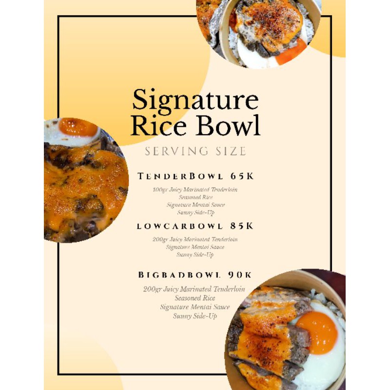 

Tenderbowl (Signature Rice Bowl by Bunchas)