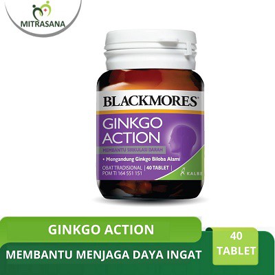 

Blackmores Ginkgo Action 40 Tablet
