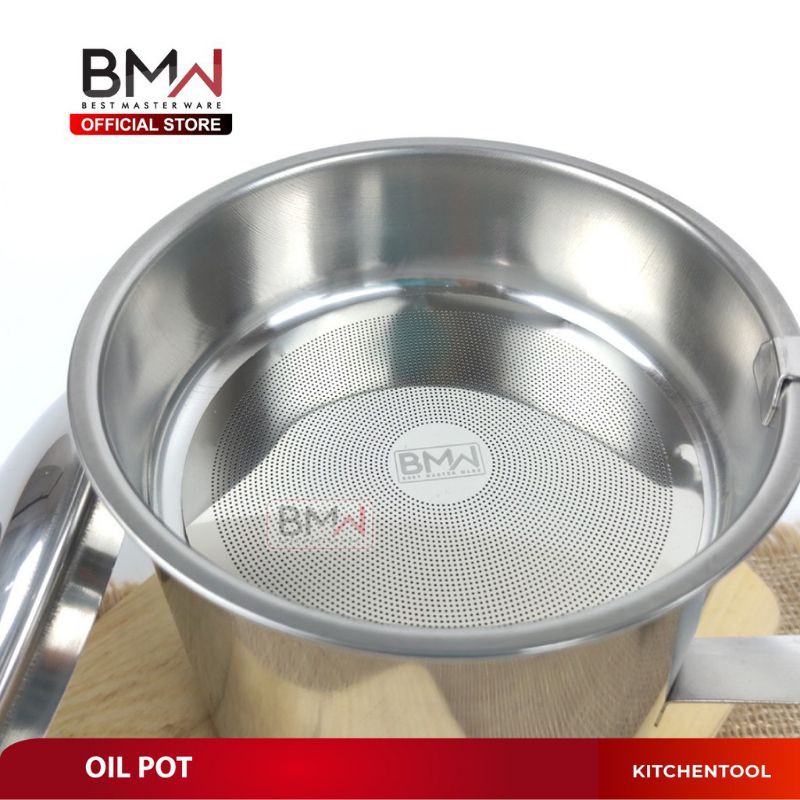 Oil Pot Subron/BMW Mug Saringan Minyak Stainless 1200 Ml