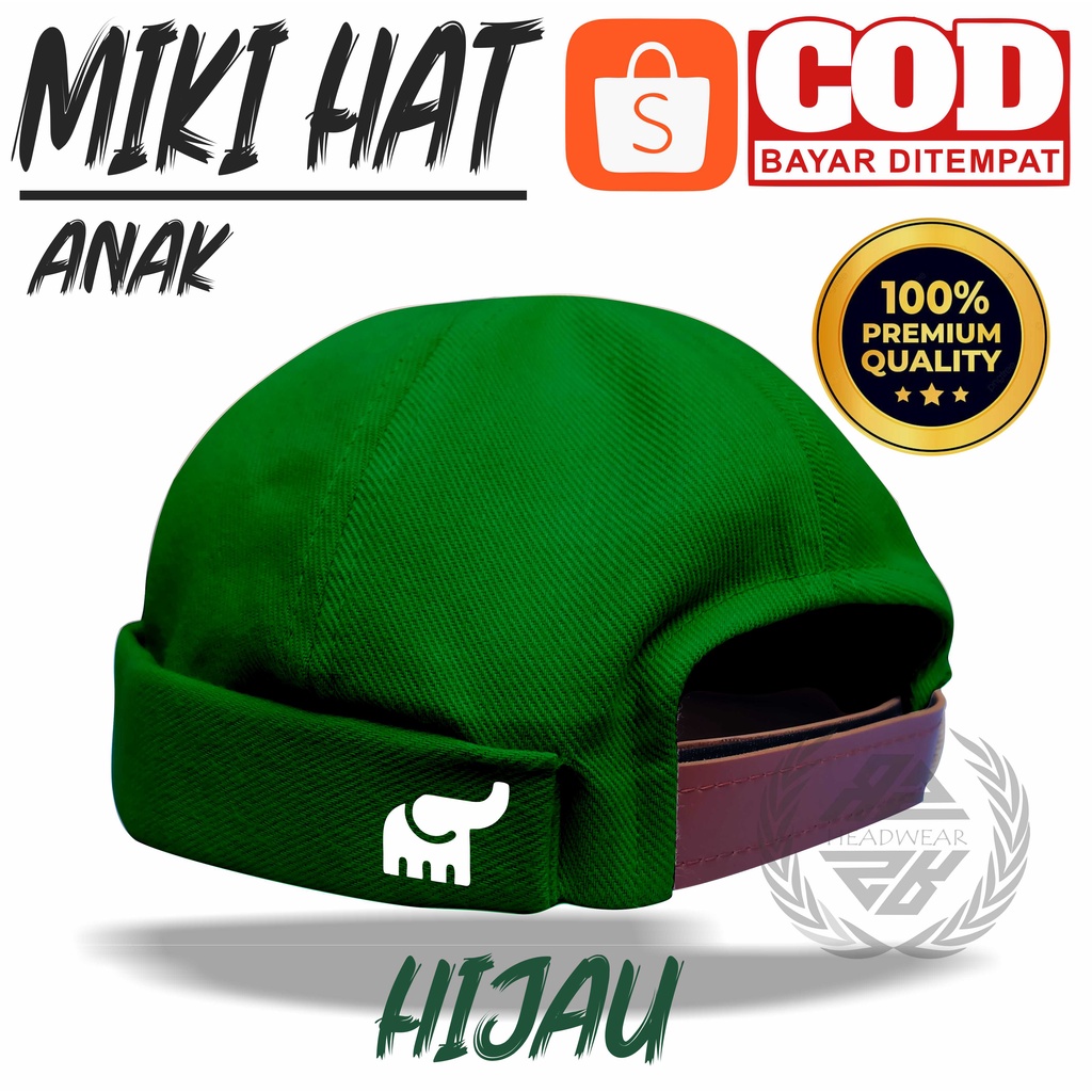 Miki Hat Anak Laki Laki 3 Tahun Keatas Topi Miki Hat Premium Original Logo Gajah