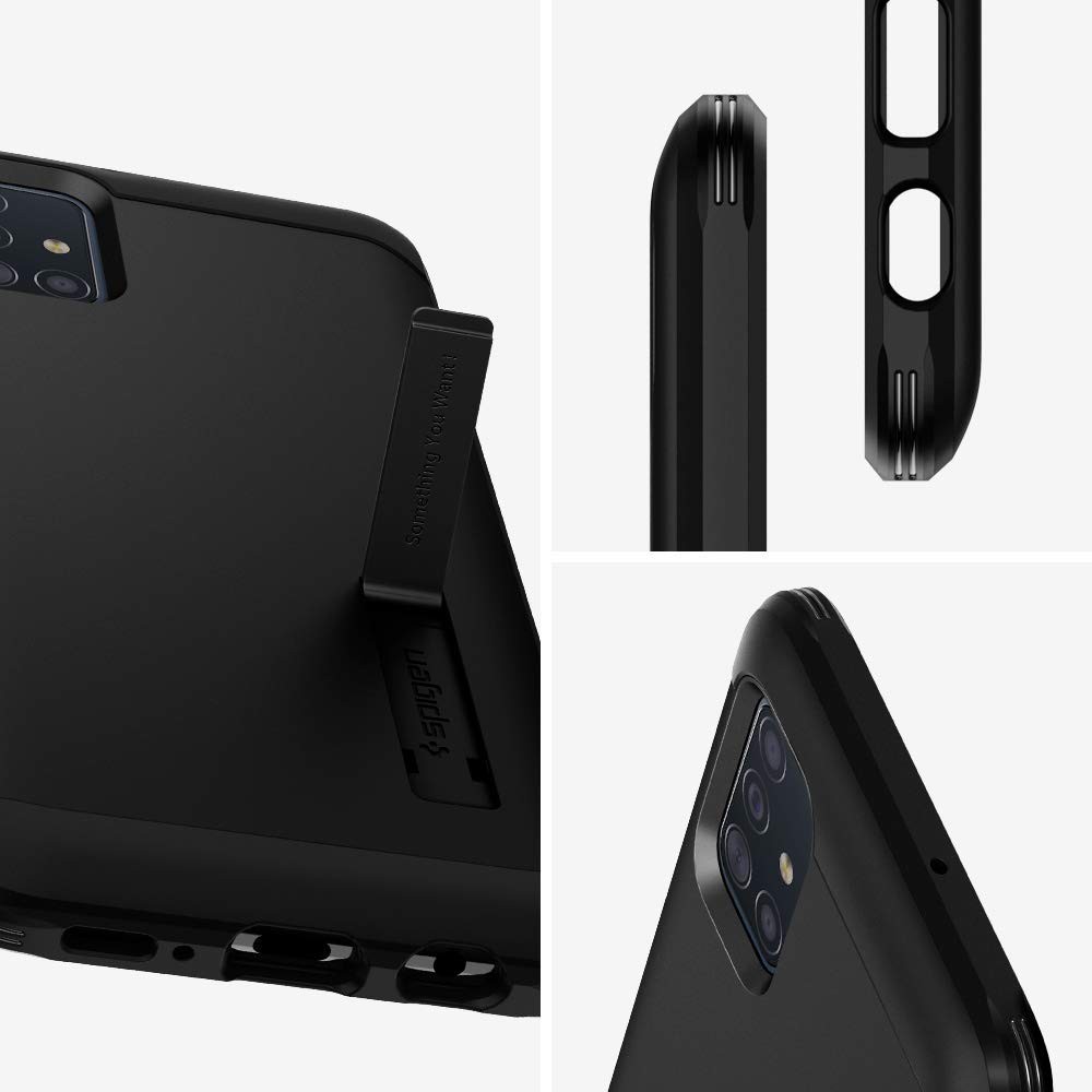 Case Samsung Galaxy A51 / A71 Spigen Tough Armor Shockproof Stand Hardcase Casing