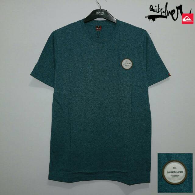 Kaos surfing pria kualitas premium quik hijau muda