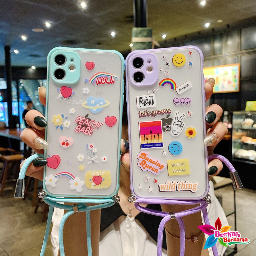 SS186 CASE SLINGCASE TALI LANYARD OPPO A9 A5 2020 A31 A8 A52 A92 A53 A33 RENO 4 4F A15 A1K BB4529