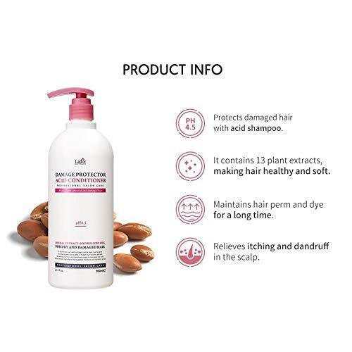 LADOR Damage Protector Acid Conditioner - Kondisioner Nutrisi Perawatan Rambut Rusak Berwarna Smoothing 900 ml