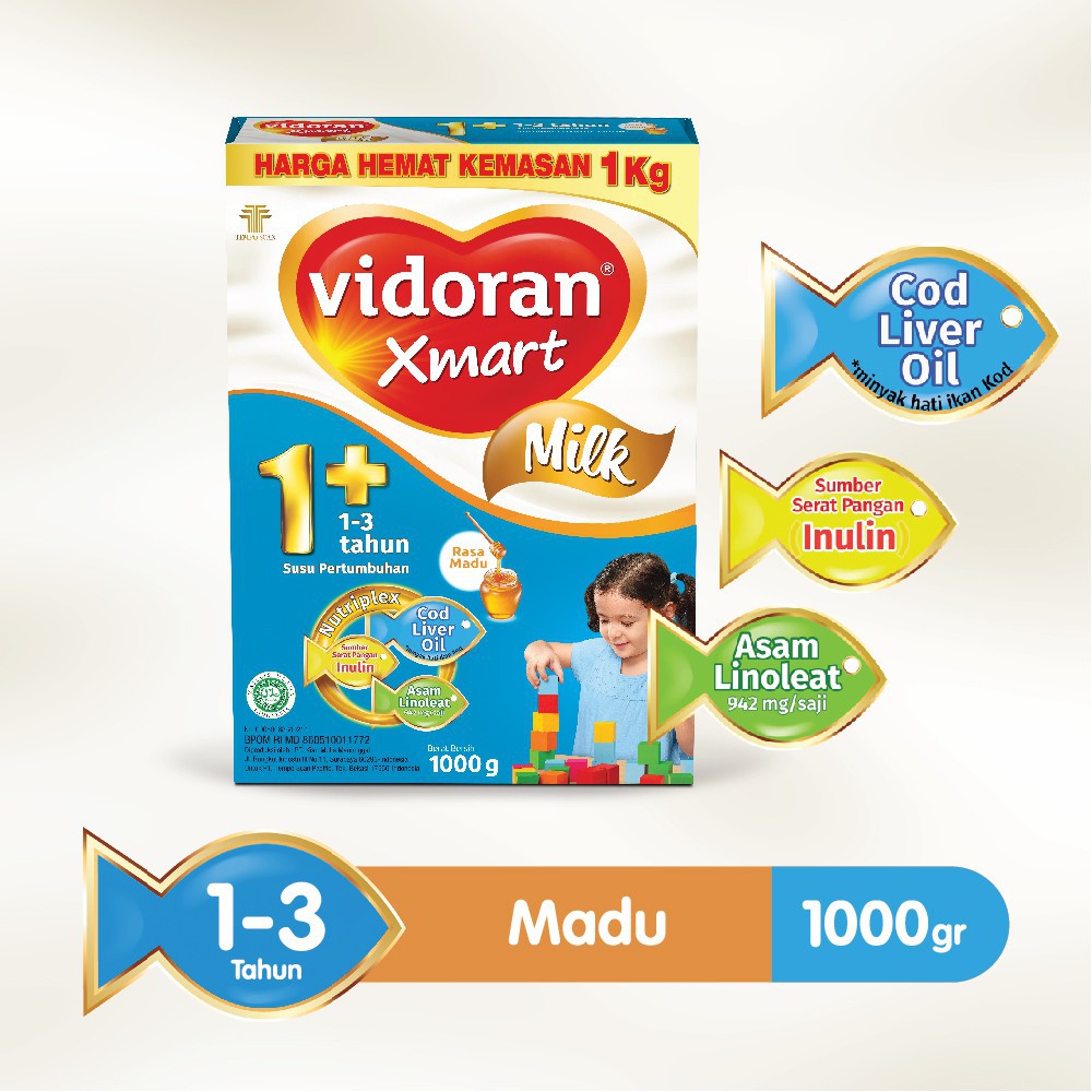 

VIDORAN XMART 1+ MADU 1000GR