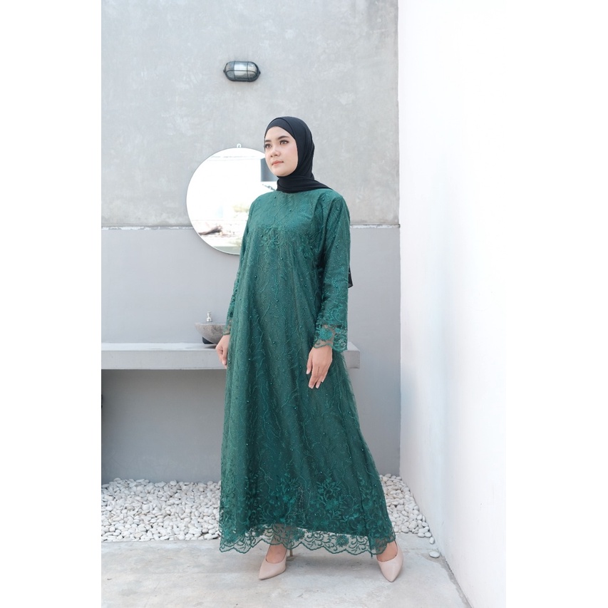 GAMIS BROKAT KONDANGAN MODERN TERBARU 2022 / BROKAT BROKAT KONDANGAN KEKINIAN / OOTD KONDANGAN BROKAT MODERN / GAMIS AMIRA