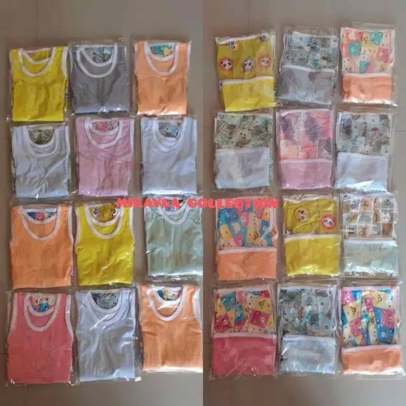 Baju Setelan Celana Kutung Anak Bahan Baby Doll Adem Lembut