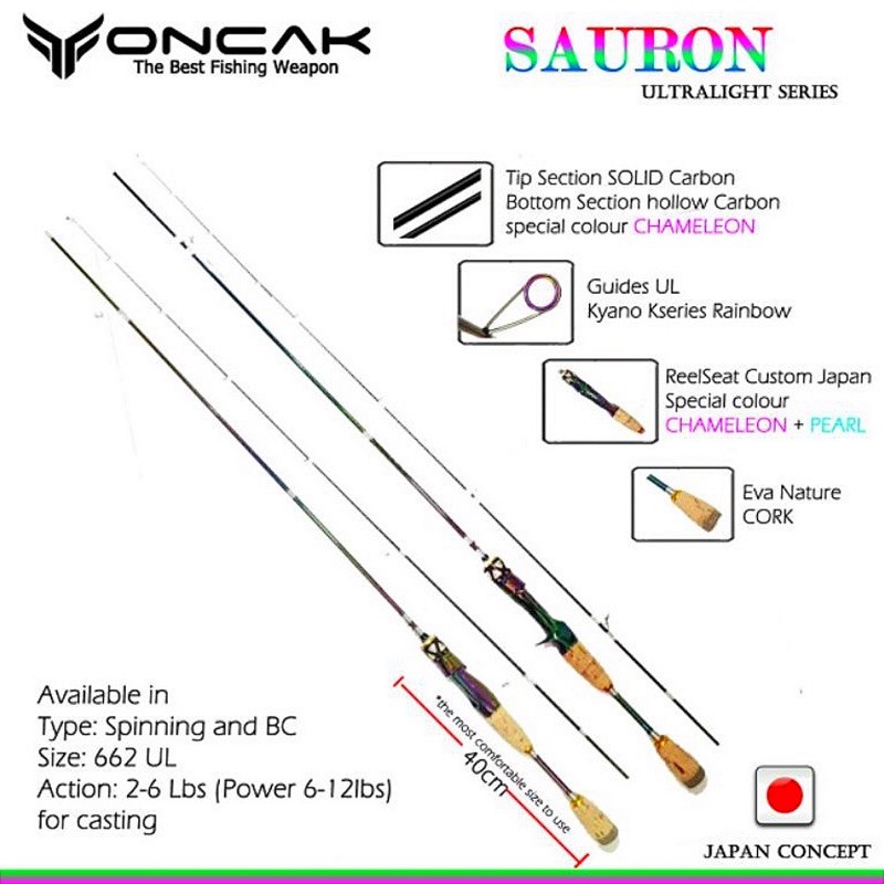 Joran Oncak Sauron ( Spinning / Baitcasting ) 198cm