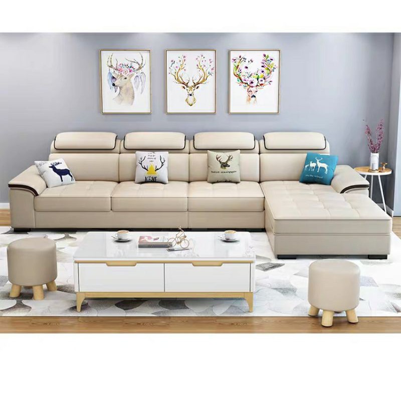 Sofa Leter L / Sofa Keluarga / Sofa Minimalis / Sofa Modern / Kursi Tamu