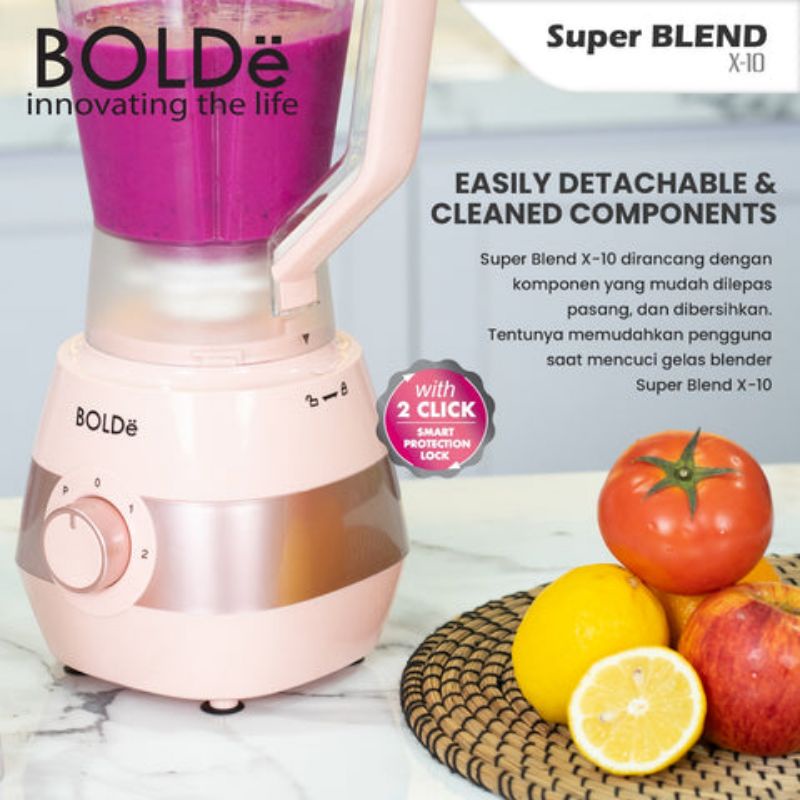 Blender Super Blend X10 Bahan Tritan Anti Pecah Original BOLDe