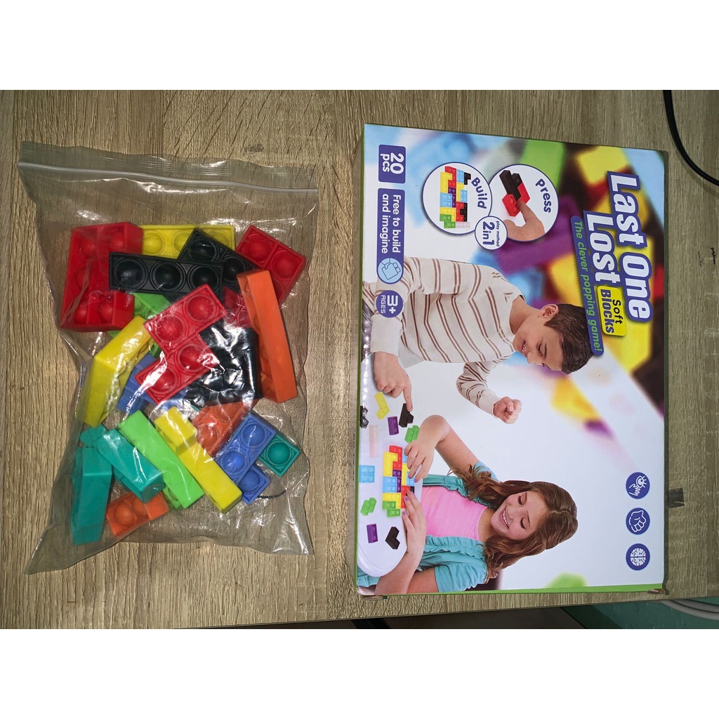 MUTIARATOYS Mainan Pop It Lost One Lost Puzzle Tetris 40 pcs No.321