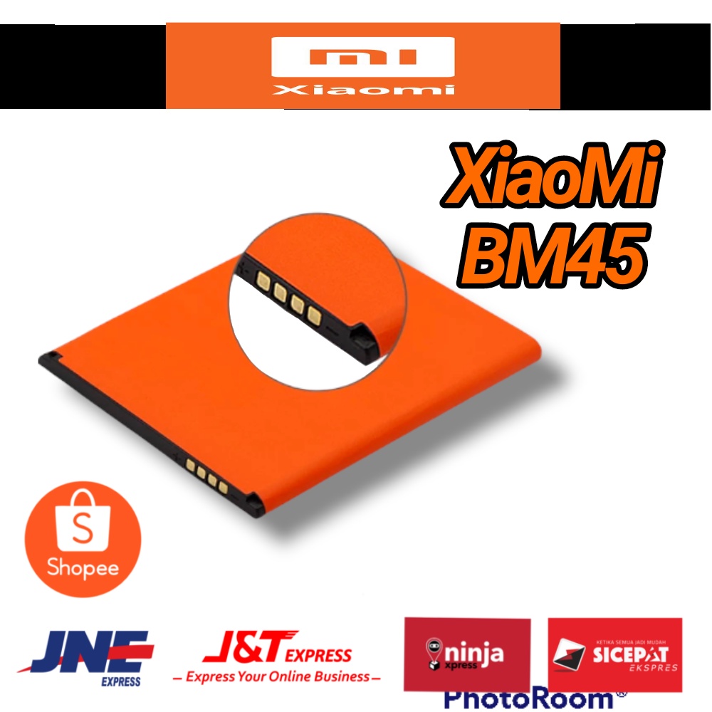 Baterai Batre Battre Battery Xiaomi Redmi Note2 Ori Note 2 BM45 GROSIR DIST