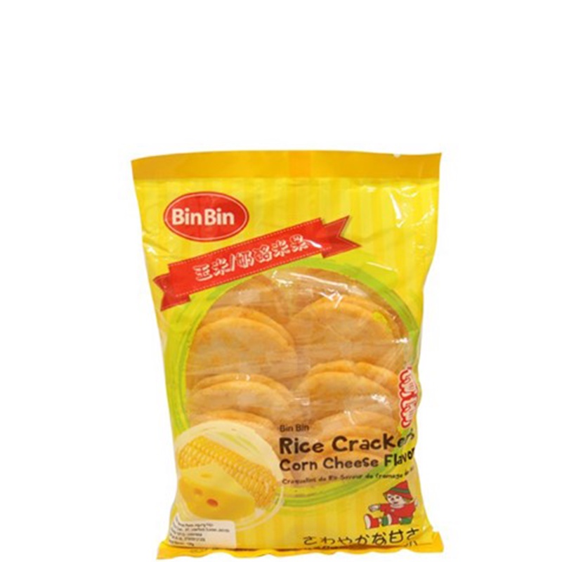 

Bin Bin Rice Cracker Corn Cheese Flavor 105 gr