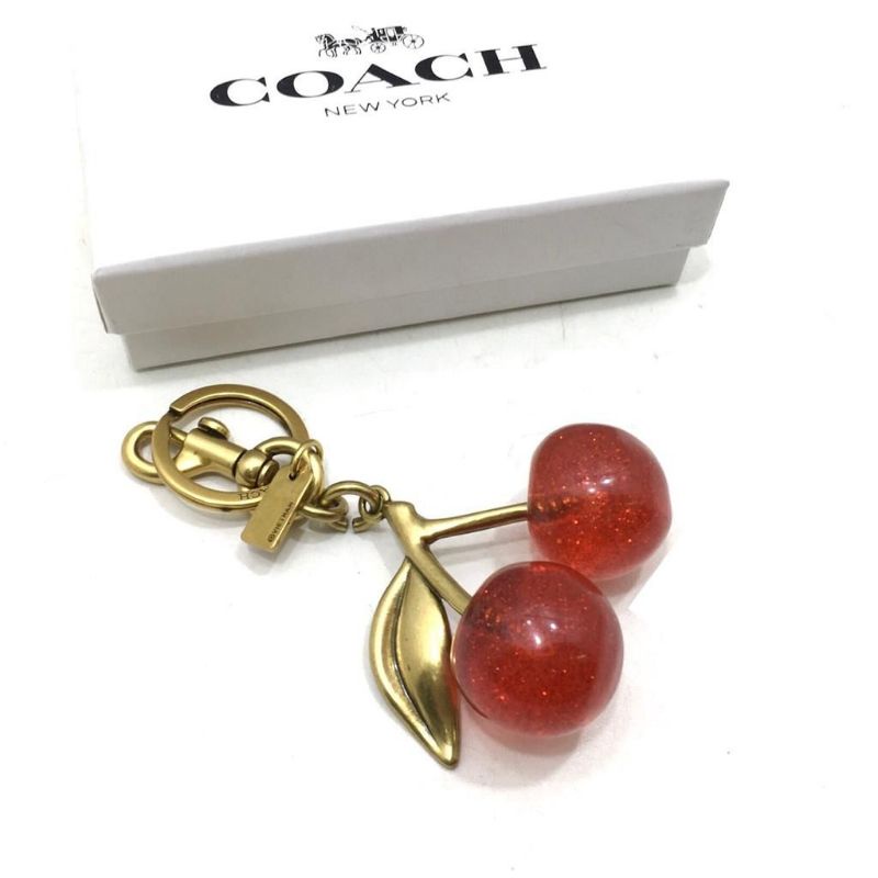 COACH Cherry Bag Charm Keychain
