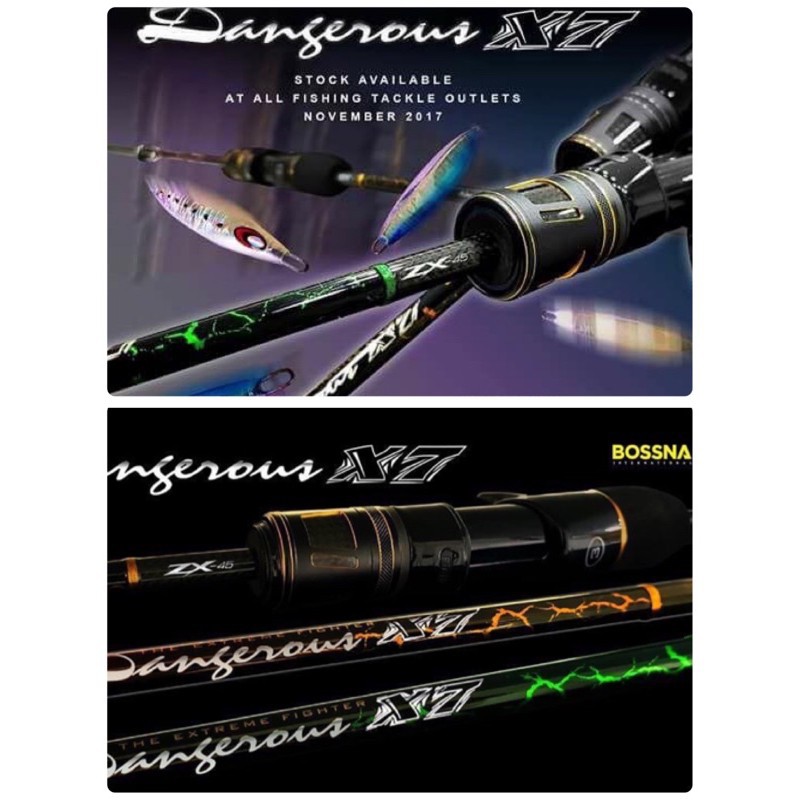 Rod Jig Bossna Dangerous X7 63'3 & 63'4