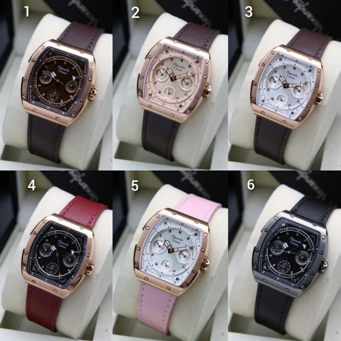 Jam Tangan Wanita Alexandre Christie AC 6411 Leather Strap