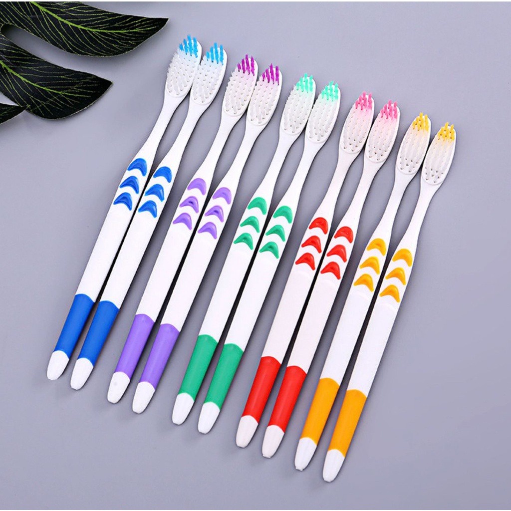 SIKAT GIGI DEWASA GARIS 1 SET ISI 10 PCS / Toothbrush Sikat Gigi Double Care