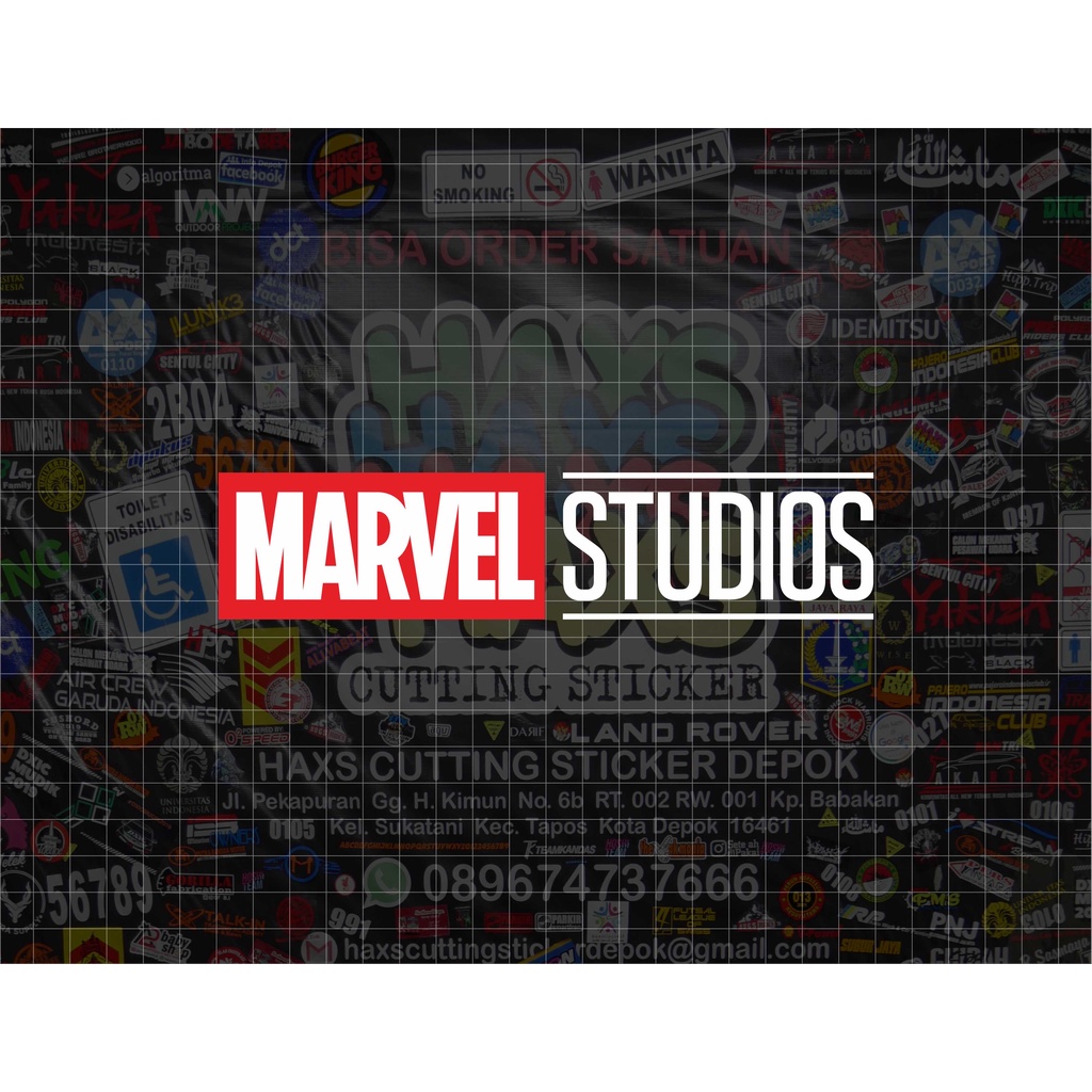 Cutting Sticker Marvel Studios Ukuran 18 Cm Untuk Mobil &amp; Motor