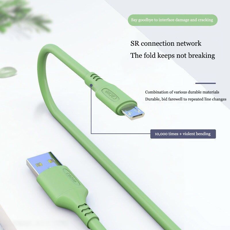 Kabel Data MACARON Micro V8 USB Type C Lightning Cable Charger