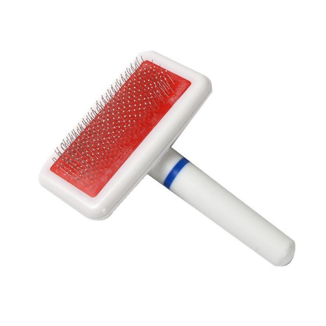 Slicker brush / sisir slicker untuk mengangkat bulu mati hewan peliharaan