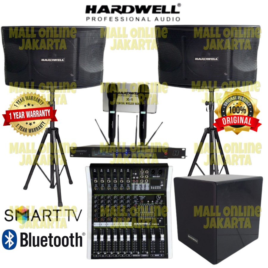 Paket karoke hardwell 12 inch fullset sound sustem original subwoofer