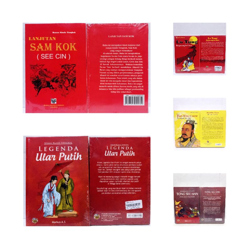 BUKU ORIGINAL ROMAN KLASIK TIONGKOK KAISAR KHO COUW ( Permulaan Sam Kok ) / TONG SEE HAN / LEGENDA U