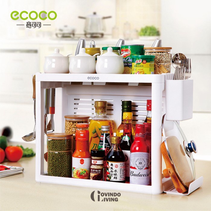 Rak Dapur - Rak Bumbu Dapur Multifungsi 2 Tingkat Ecoco - E1704