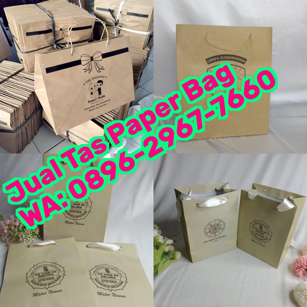 Jual Harga Paper Bag Original Paper Bag 50 Lb | Shopee Indonesia