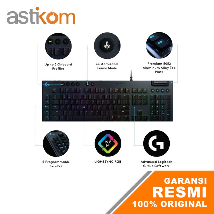 Keyboard Gaming Logitech G813 LIGHTSYNC RGB MECHANICAL