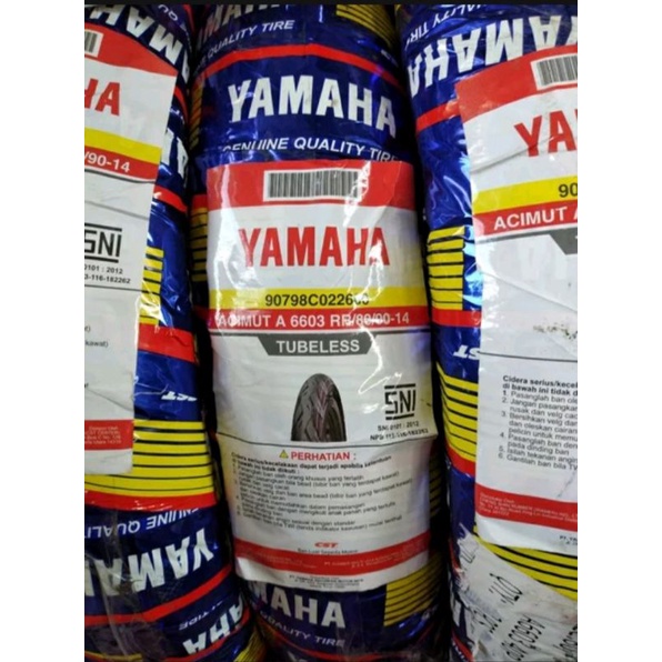 Ban luar tubeless yamaha matic depan belakang 80 90 14 original yamaha