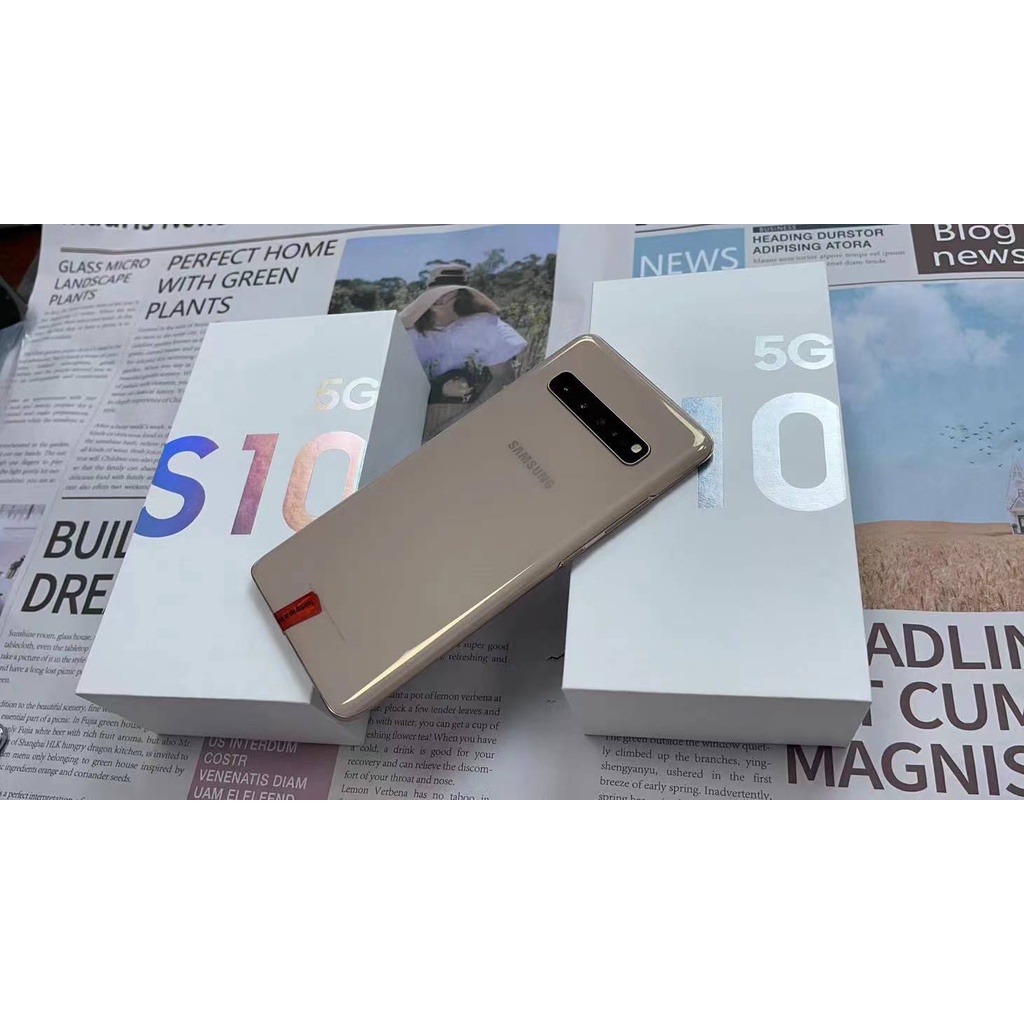 Samsung Galaxy S10 5G Second 5G Handphone 5G S10 Bekas Original Mulus HP 5G-Gold