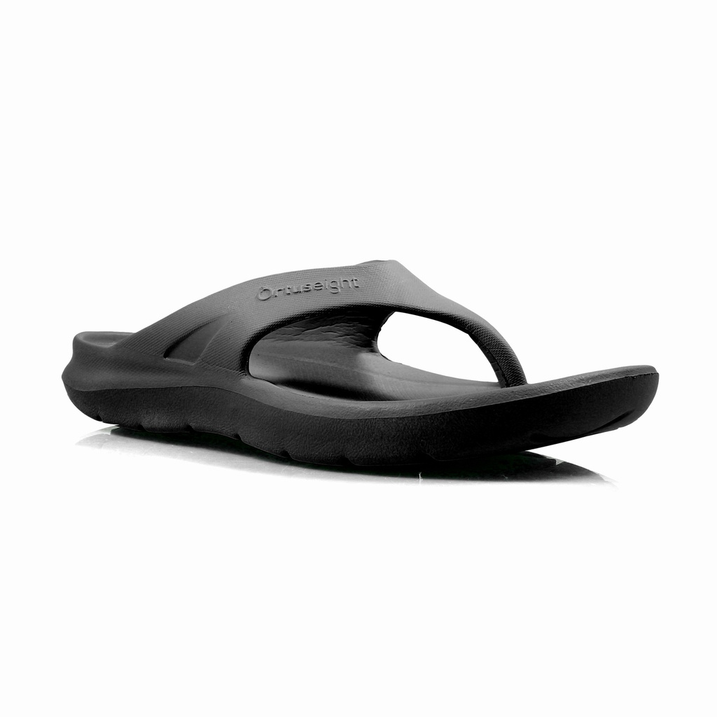 SANDAL JEPIT CASUAL ORTUSEIGHT AETHER SANDALS - BLACK