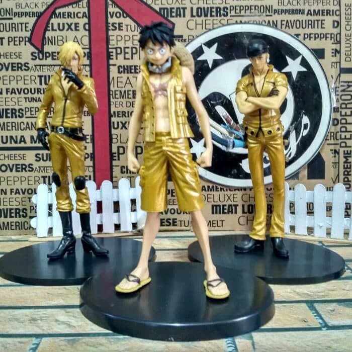 Jual action figure one piece luffy set 3 bh Murah