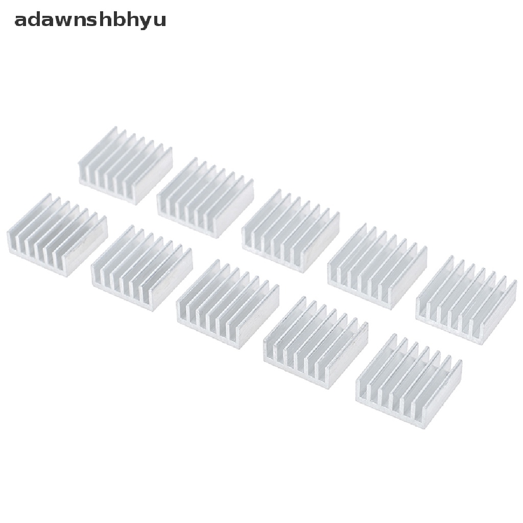 Adawnshbhyu 10pcs 14*14*6mm Aluminium heatsink Elektronik chip radiator cooler