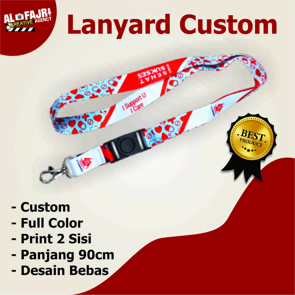 

Tali Lanyard Custom | Tali Id Card Custom Satuan