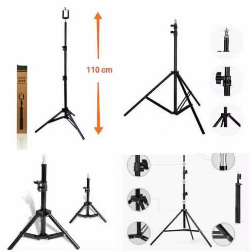 Tripod Handphone 3118 1.1meter with Phone Holder Tripod RingLight / Kamera Tripod Multifungsi