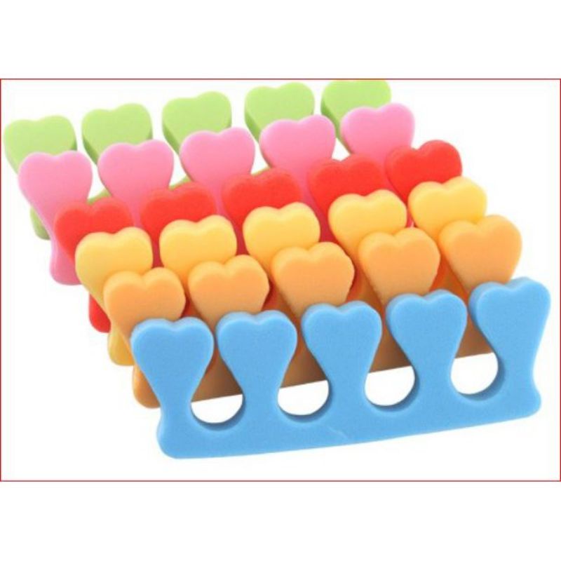 1 pasang spons pemisah jari kaki tangan / Nail Separator toe / Nail Divider Cotton Toe