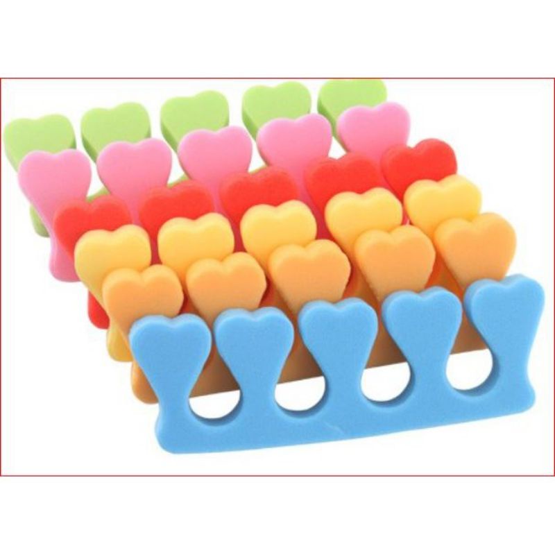 1 pasang spons pemisah jari kaki tangan / Nail Separator toe / Nail Divider Cotton Toe