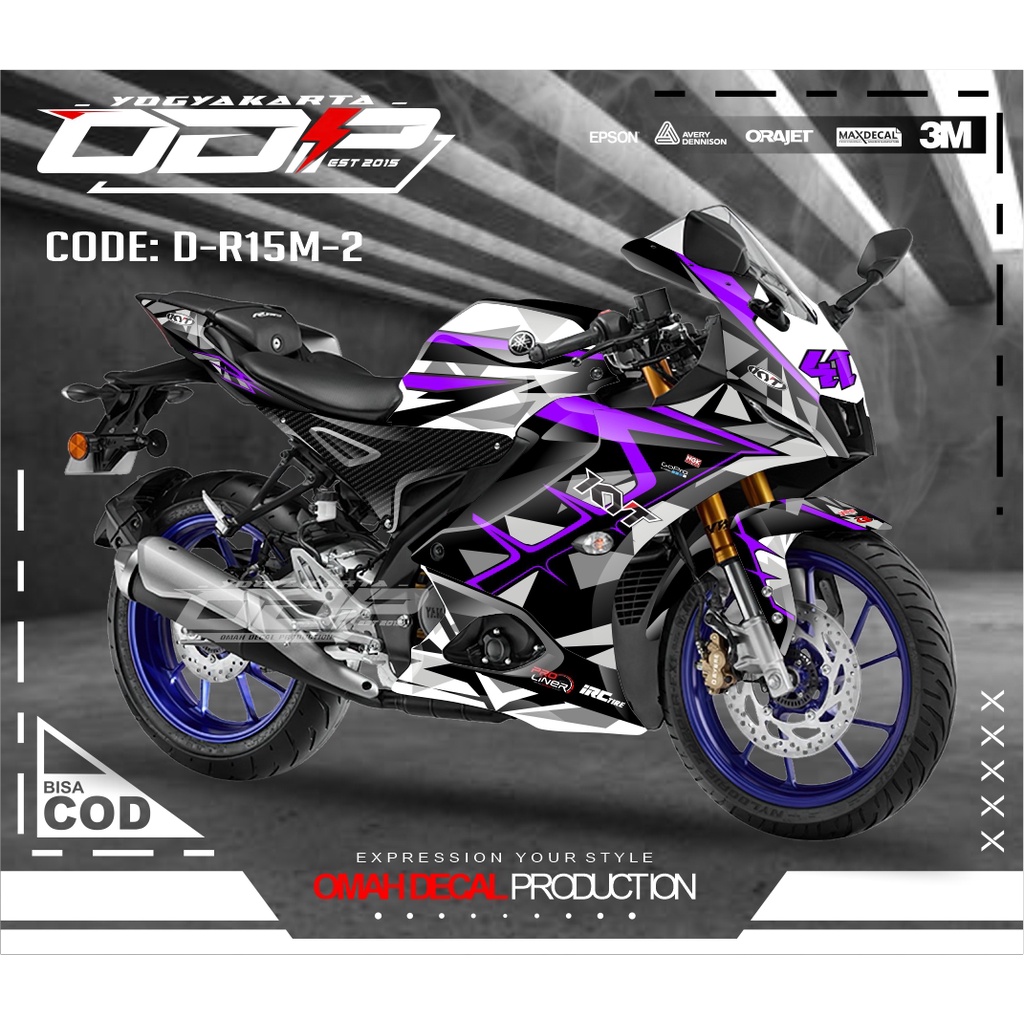 DECAL STIKER R15M V4 V1 V2 V3 V4 DECAL MOTOR R15M YAMAHA DECAL TERBAIK TERLARIS DAN KULITAS YANG BAG