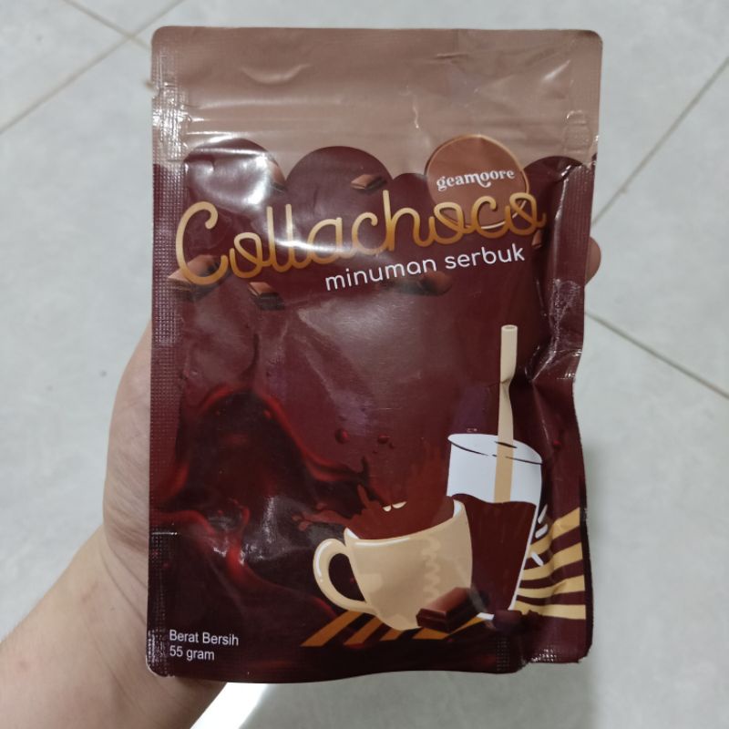 PROMO HABISIN STOK (IJIN PIRT RESMI) GEAMOORE COLLACHOCO DRINK / MINUMAN COLLAGEN RASA COKELAT