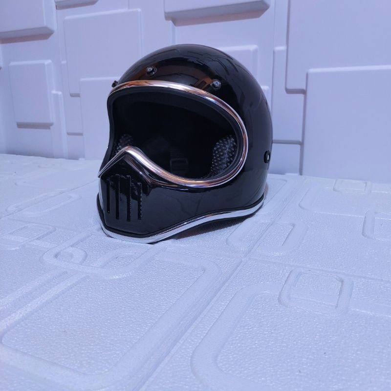 HELM CAKIL CUSTOM WARNA HITAM DOFF