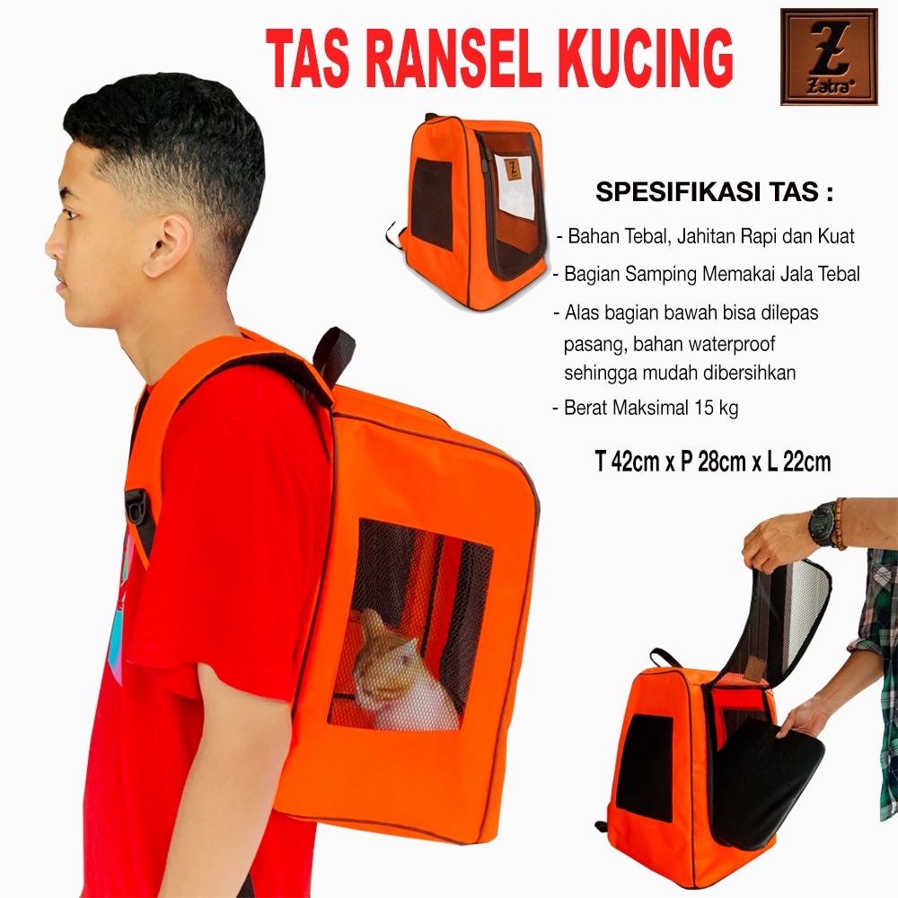 Tas Kucing Ransel Waterproof Travel Backpack Cat Dog Reptil Bag