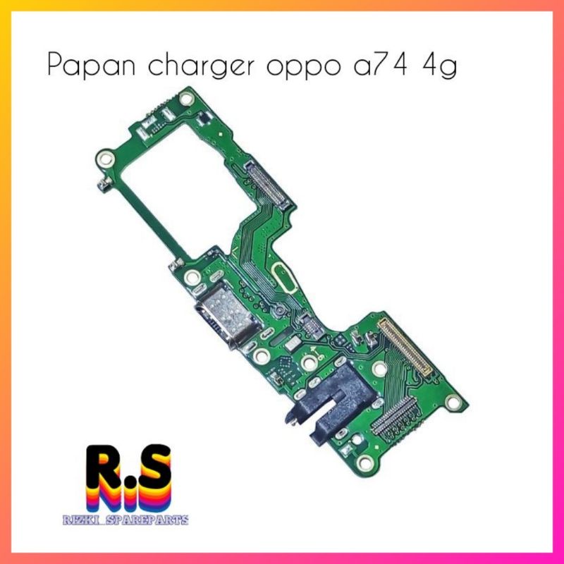 BOARD PAPAN CAS CONECTOR CHARGER OPPO A74 4G -A74 5G PLUG IN HF ORIGINAL