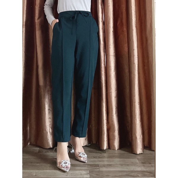 ROXY PANTS (Celana dasar) - Celana Kerja Polos Casual Wanita