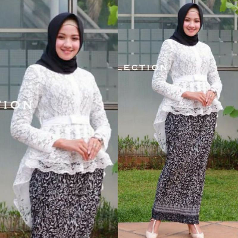 SETELAN KEBAYA AURORA BRUKAT KEBAYA MODERN KEBAYA WISUDA KEBAYA PESTA