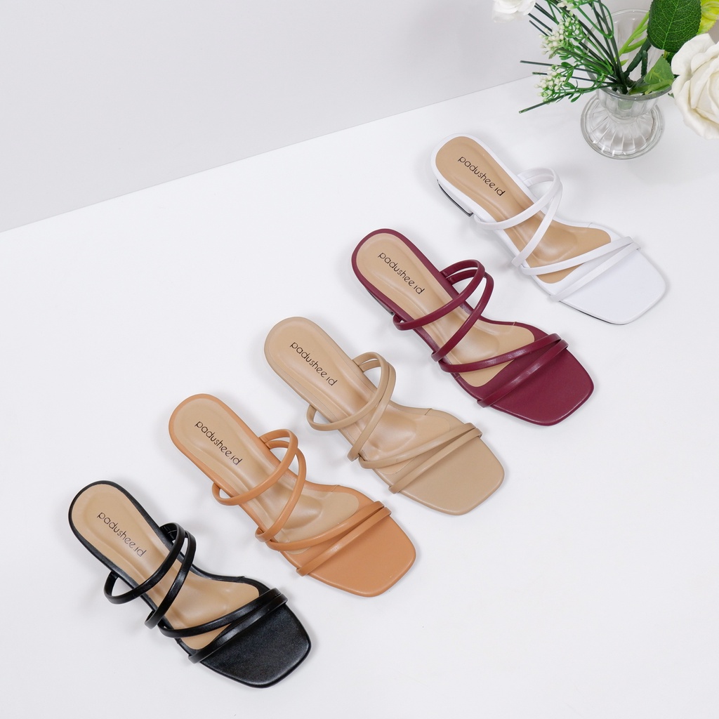 Padushee.id - sellena sandal heels wanita 3 cm